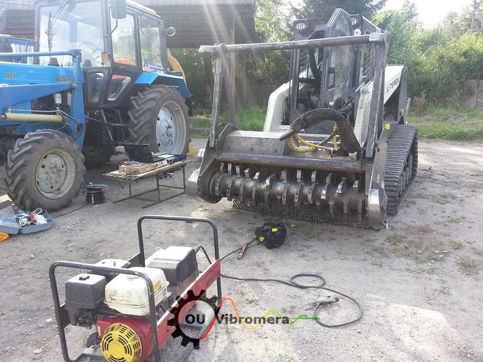 Mulčera rotora balansēšana ar Balanset-1 instrumentu