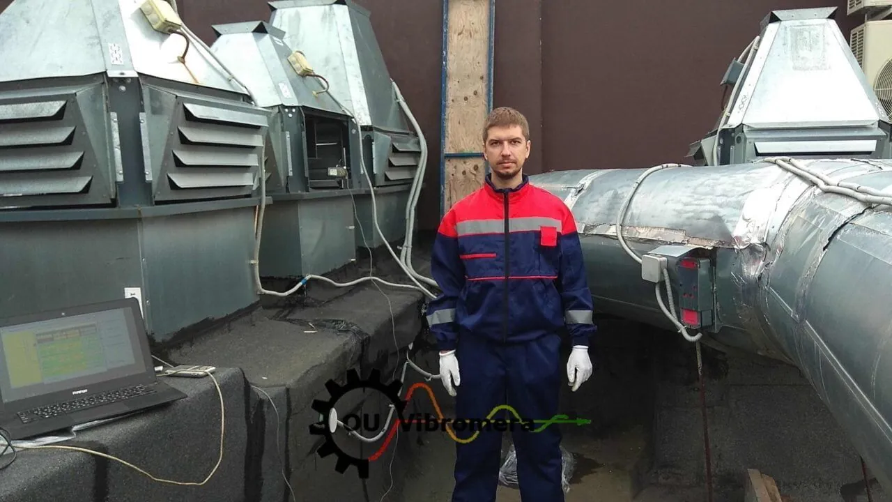 Balansēšanas svari tiek uzstādīti uz ventilatora darba rata